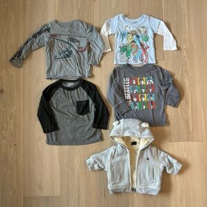 The Beatles, Sesame Street - 5 Baby Boy Long Sleeve Shirts and Sweatshirt